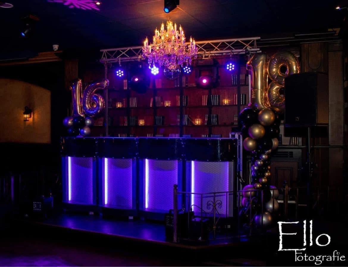 Sweet 16 feest setup